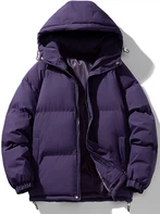 Palton sport violet de iarnă
