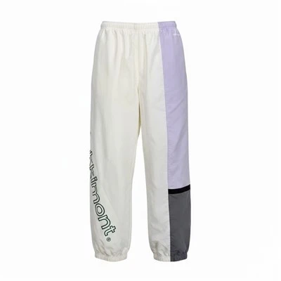 Pantaloni de sport cu logo brodat în bloc de culoare